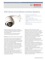 ENV Series EnviroDome Camera Systems 