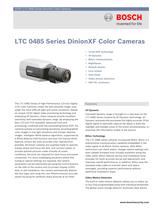 LTC 0485 Series DinionXF Color Cameras 