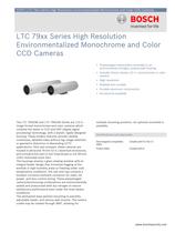 LTC 7935, LTC 7945 Series High Resolution Environmentalized Monochrome and Color CCD Cameras 