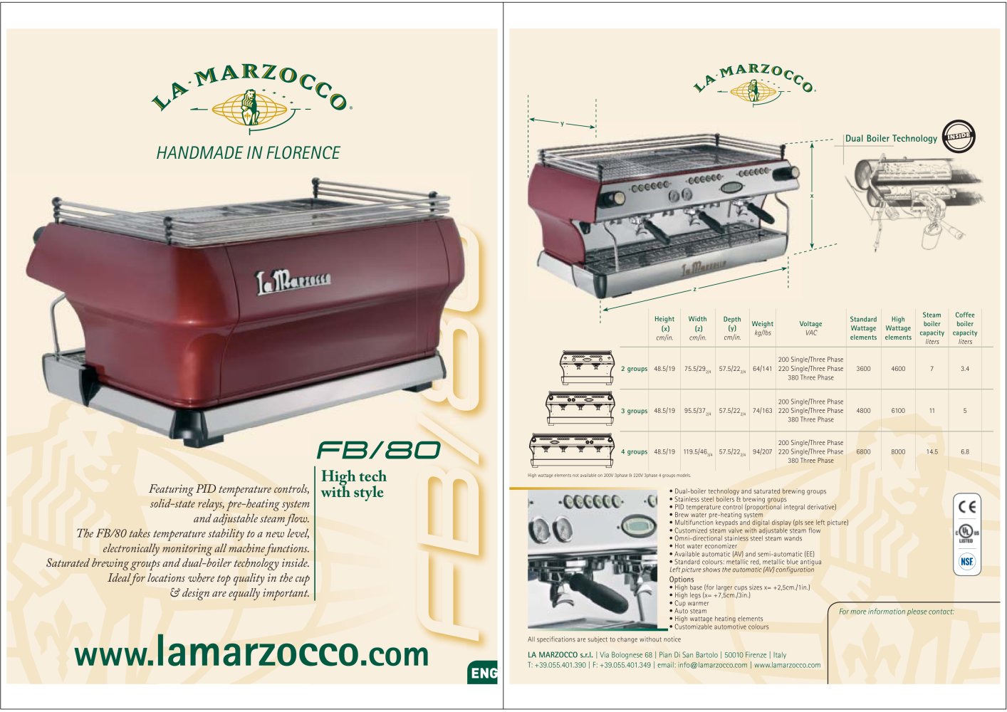 LA MARZOCCO - 25819, 110055, 24773