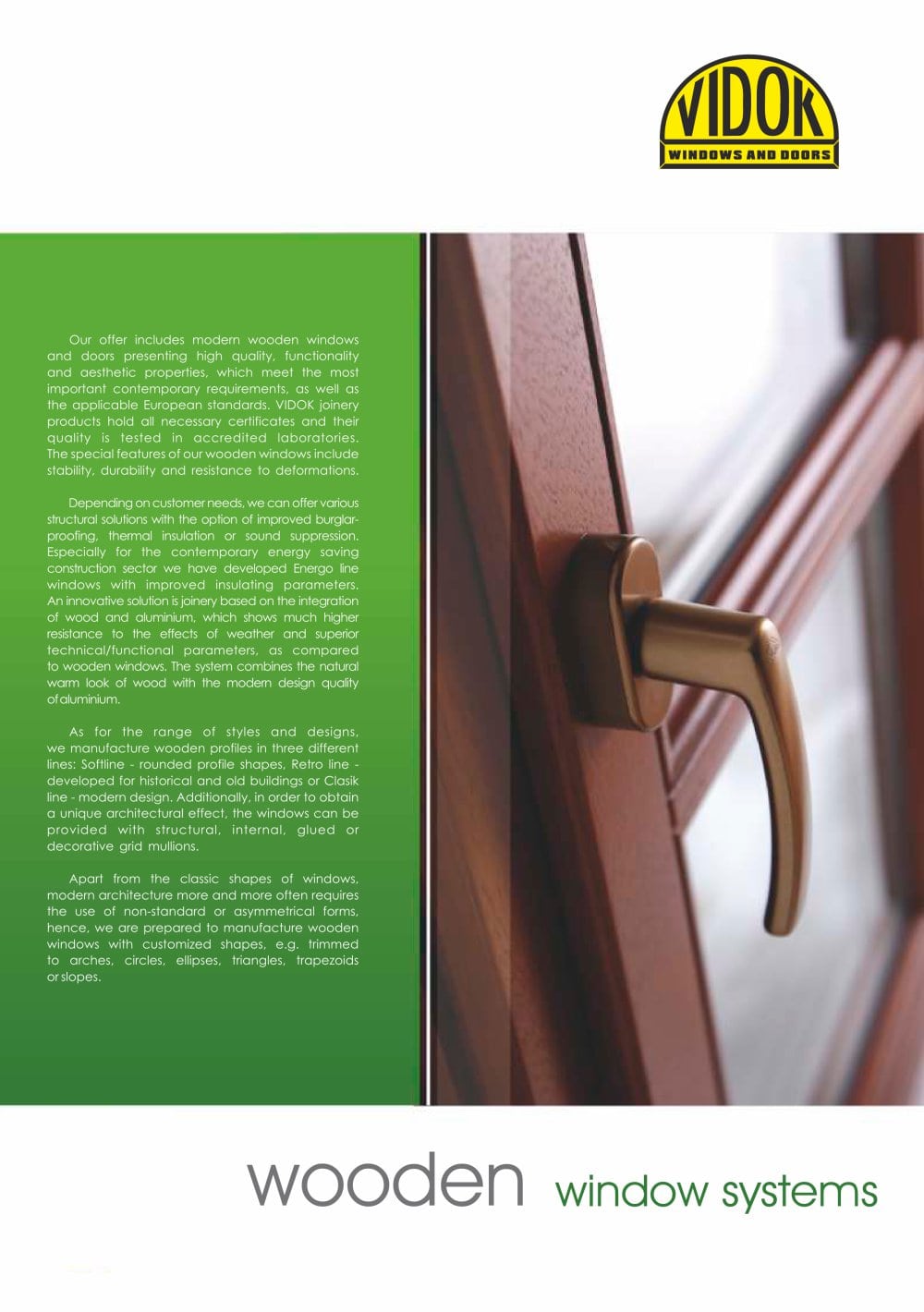 Wooden Window Systems Vidok Pdf Catalogues Documentation Wooden Window Systems 1 6 Pages