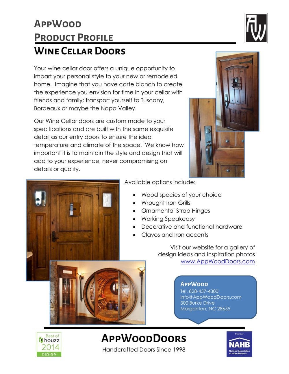 Wine Cellar Doors Appwood Pdf Catalogues Documentation