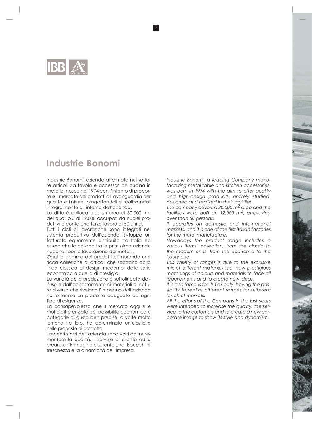 IBB INDUSTRIE BONOMI - 170297, 24348, 31143