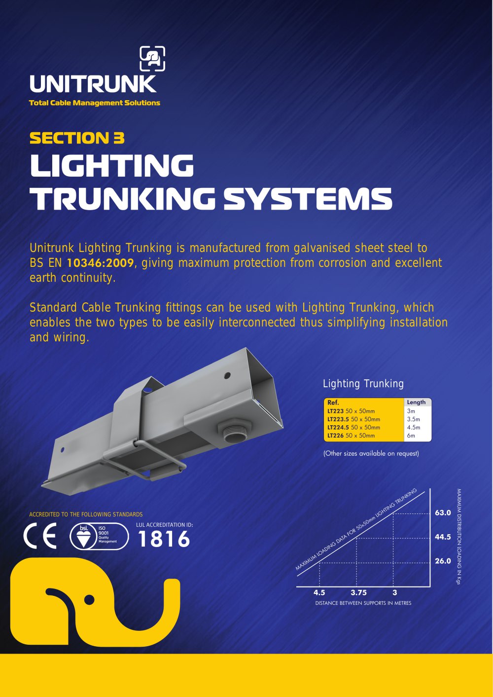 lighting trunking unitrunk pdf catalogues documentation