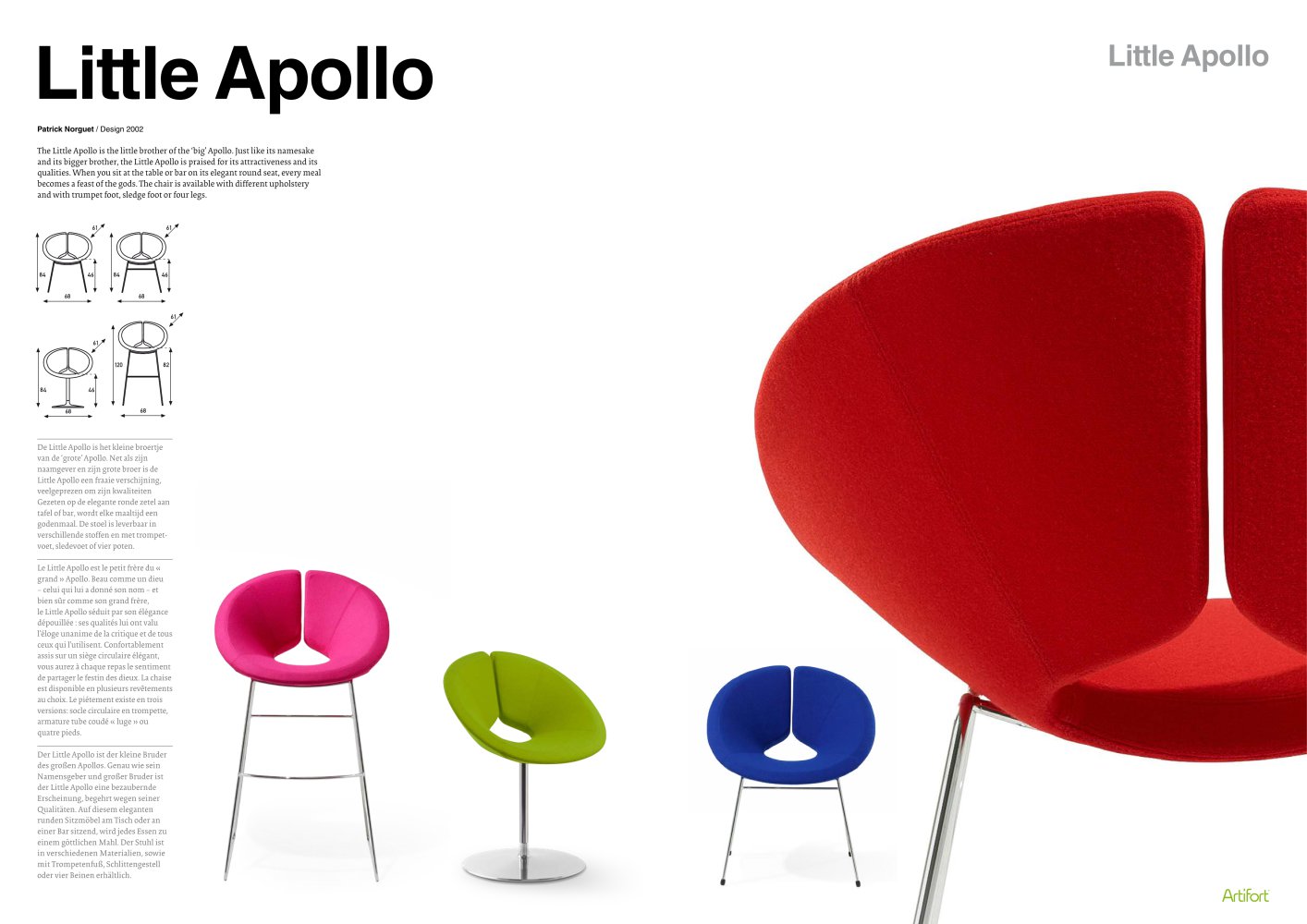 little apollo b artifort pdf catalogues documentation brochures