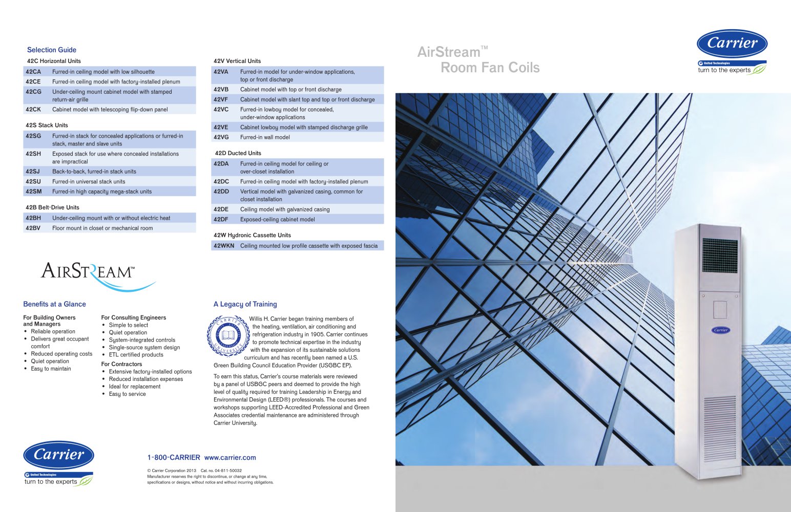 Airstream Room Fan Coils Carrier Commercial Pdf Catalogues Airstream Room Fan Coils 1 2 Pages