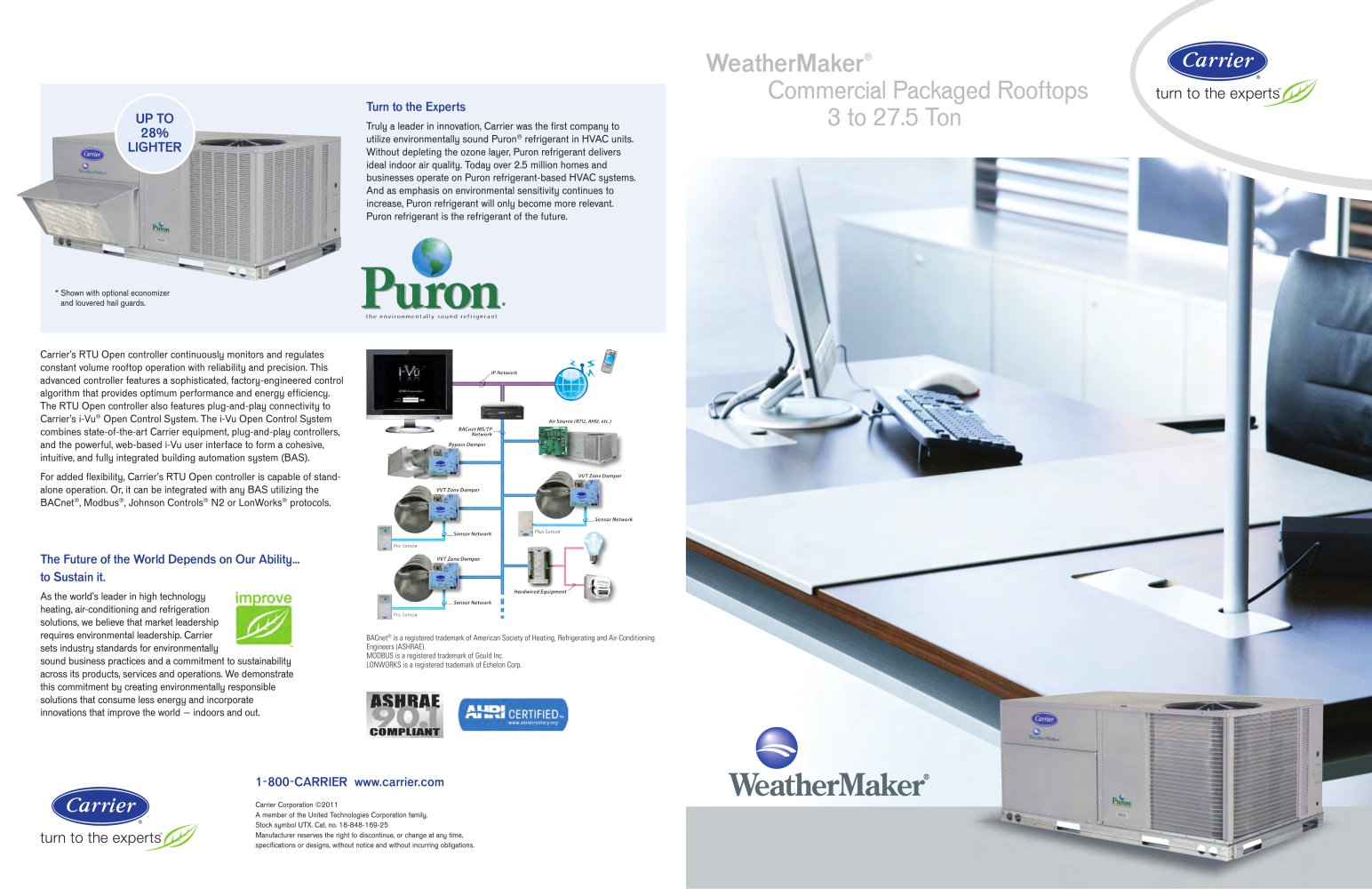 WeatherMaker® Commercial Packaged Rooftops 3 to 27.5 Ton - 1 / 2 Pages