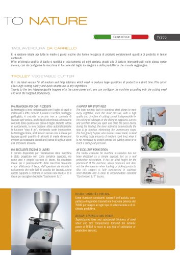 Vegetable cutters TV200-300 Aurea