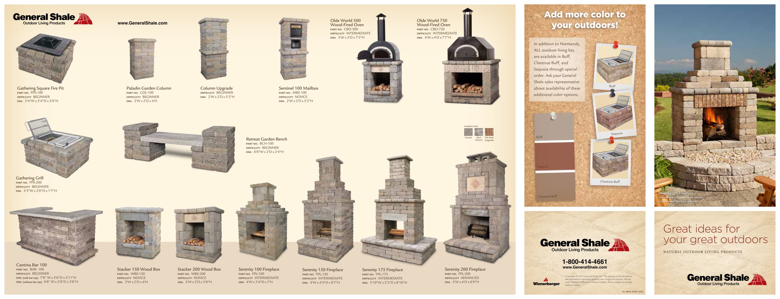 Outdoor Living Six Panel Brochure - General Shale - PDF Catalogues | Documentation | Brochures Consult General Shale