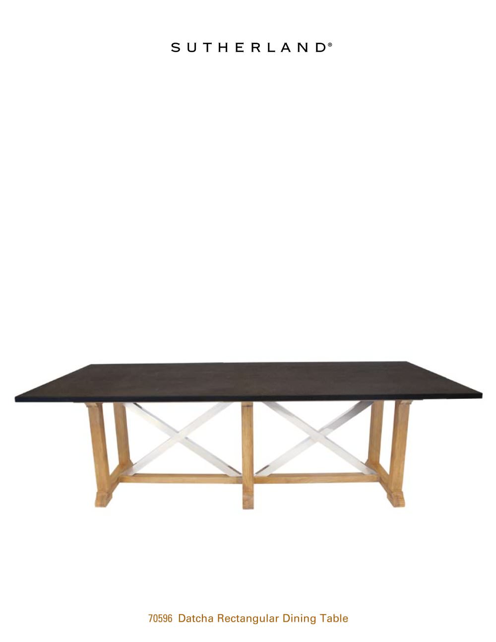 Datcha Rectangular Dining Table Sutherland Pdf Catalogues Datcha Rectangular Dining Table 1 2 Pages