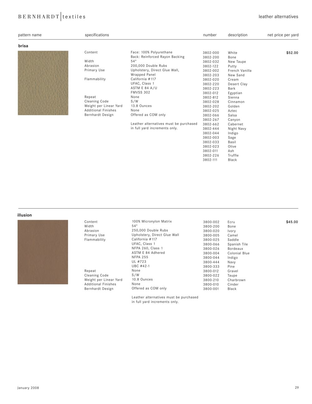 BERNHARDT textiles - 19238, 21637