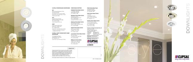 Clipsal Downlights overview