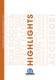 HIGHLIGHTS