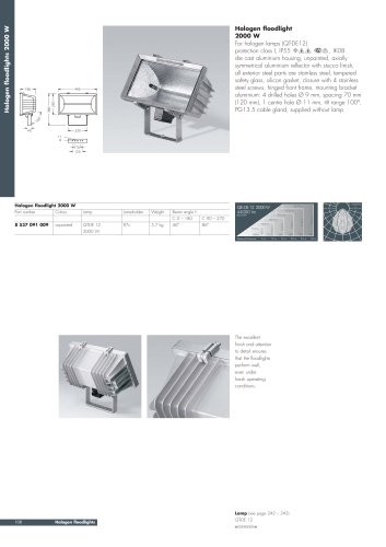 Halogen floodlights