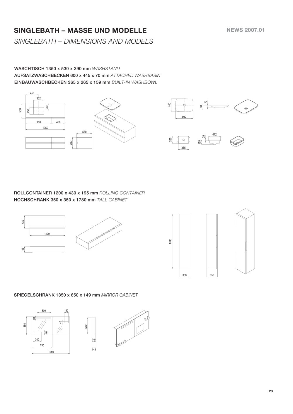 HOESCH Design - 6461, 571, 6501, 22451