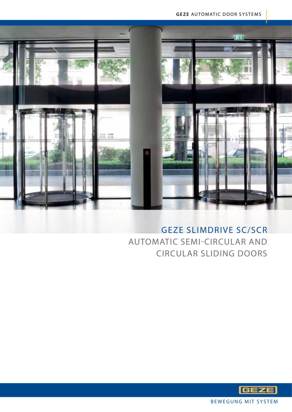 Geze Slimdrive Sc Scr Automatic Semi Circular And Sliding Geze Slimdrive Sc Scr Automatic Semi Circular And Sliding Doors 1 32 Pages