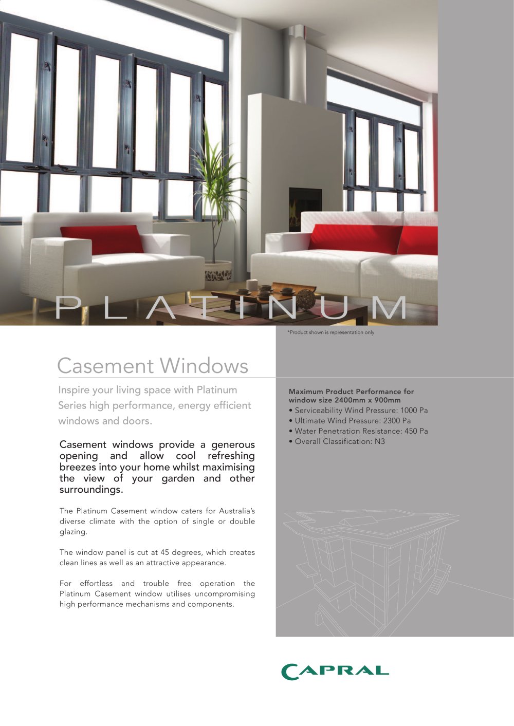 platinum casement window capral aluminium pdf catalogues