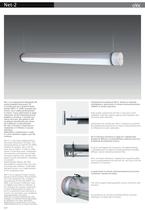 Fluorescent suspended luminaire NET-2
