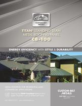  TITAN&reg;  STANDING SEAM METAL ROOFING PANEL CB-100
