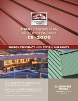  TITAN&reg;  STANDING SEAM METAL ROOFING PANEL CB -2000