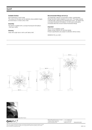 OMVIVO SPECIFICATION CATALOGUE