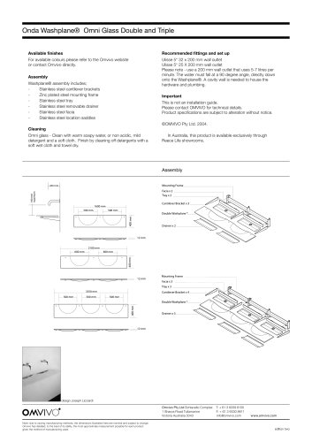 OMVIVO SPECIFICATION CATALOGUE