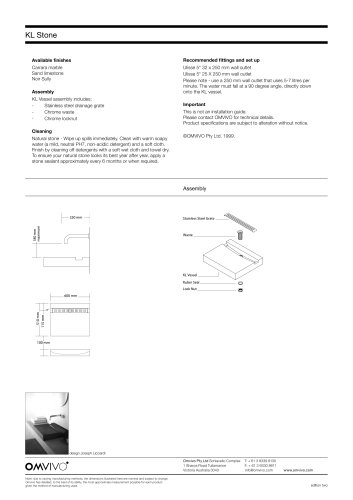 OMVIVO SPECIFICATION CATALOGUE