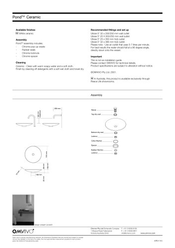 OMVIVO SPECIFICATION CATALOGUE
