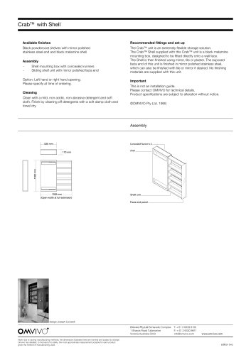 OMVIVO SPECIFICATION CATALOGUE