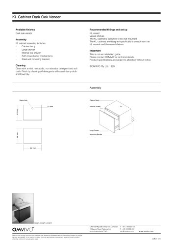 OMVIVO SPECIFICATION CATALOGUE
