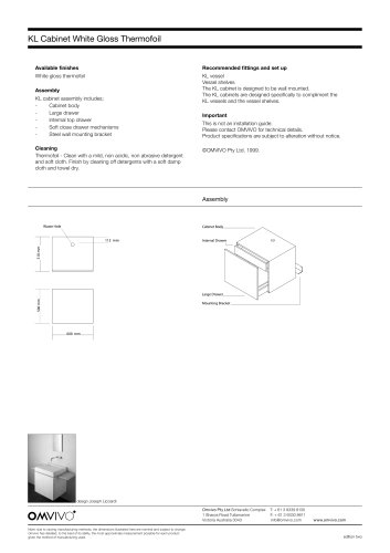 OMVIVO SPECIFICATION CATALOGUE