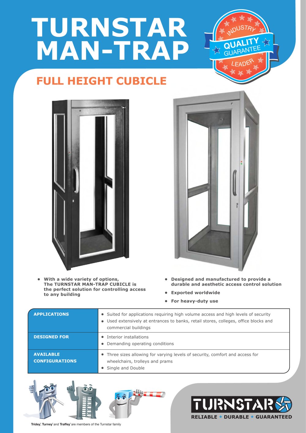 Man Trap Cubicle Brochure - 1 / 4 Pages