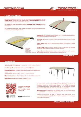 Self-supporting Curved System