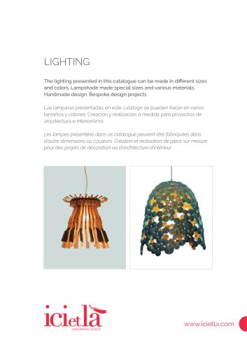 ICI ET LÀ - Lighting - Collection 2013