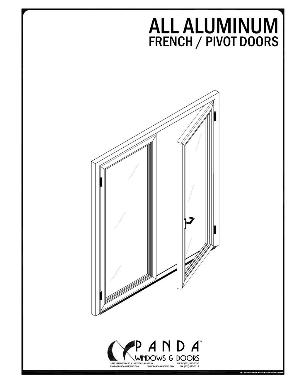 Aluminium French Pivot Door Panda Windows Doors Pdf Aluminium French Pivot Door 1 10 Pages