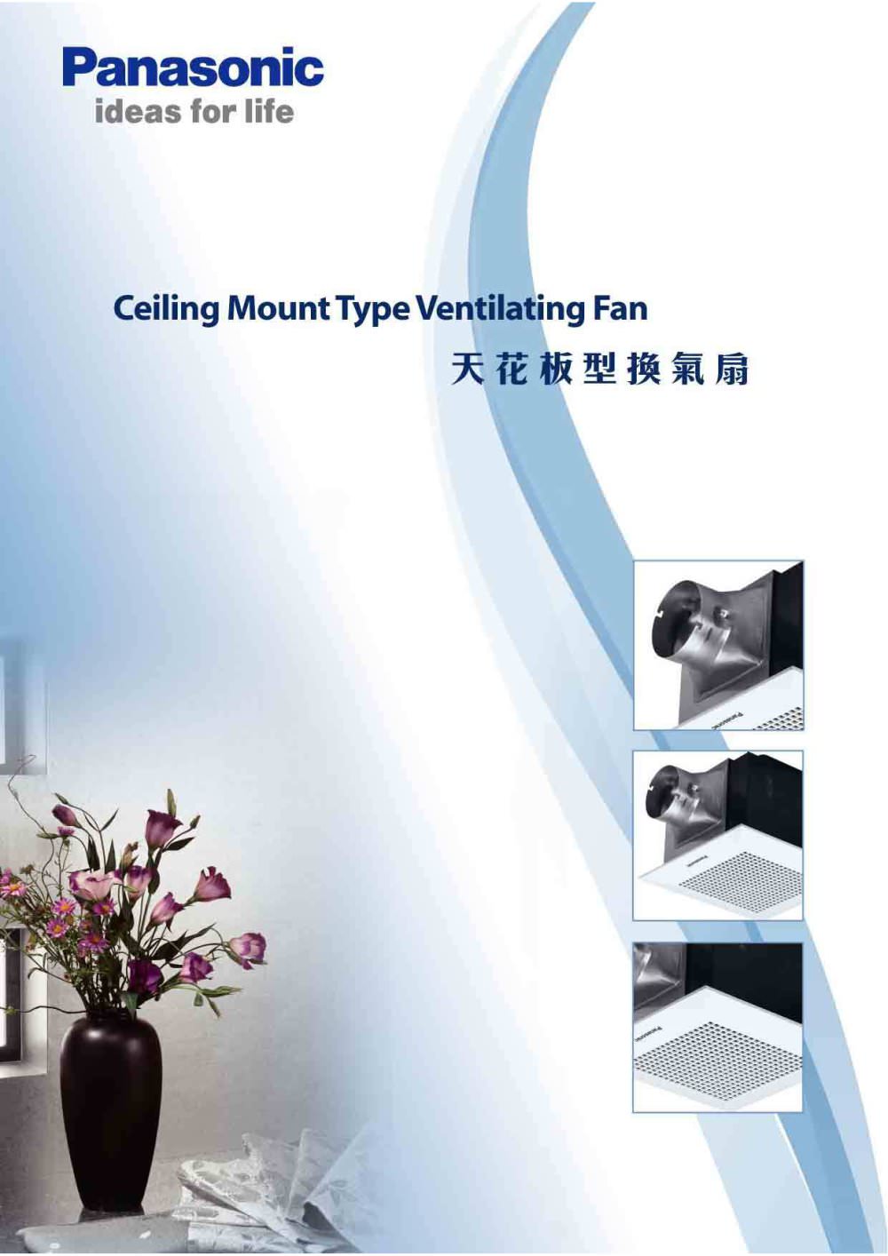 Ceiling Mount Type Ventilating Fan Panasonic Home Appliances Pdf Ceiling Mount Type Ventilating Fan 1 20 Pages