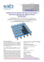  Solitex Plus & Solitex UD Vapour Permeable  Roofing Underlays for Pitched Roofs