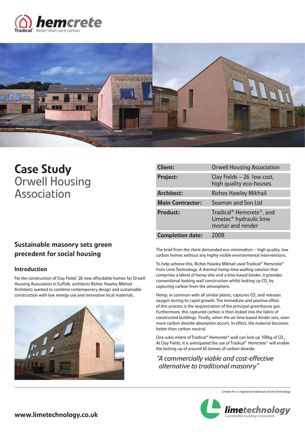 Case Study Orwell Housing Association - 1 / 2 Pages