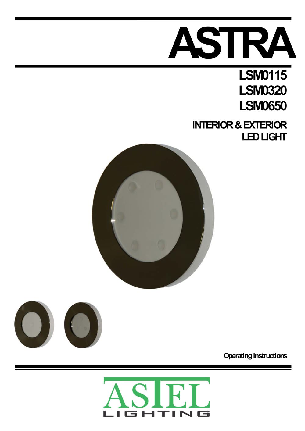astra lsm0115 lsm0320 lsm0650 surface mount interior exterior