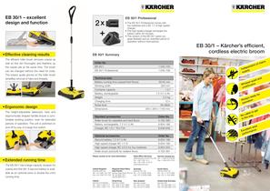 EB 30/1 � K&auml;rcher�s efficient, cordless electric broom