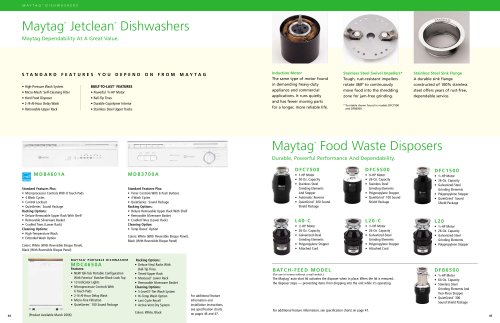 Kitchen-Dishwasher, Disposer Brochure