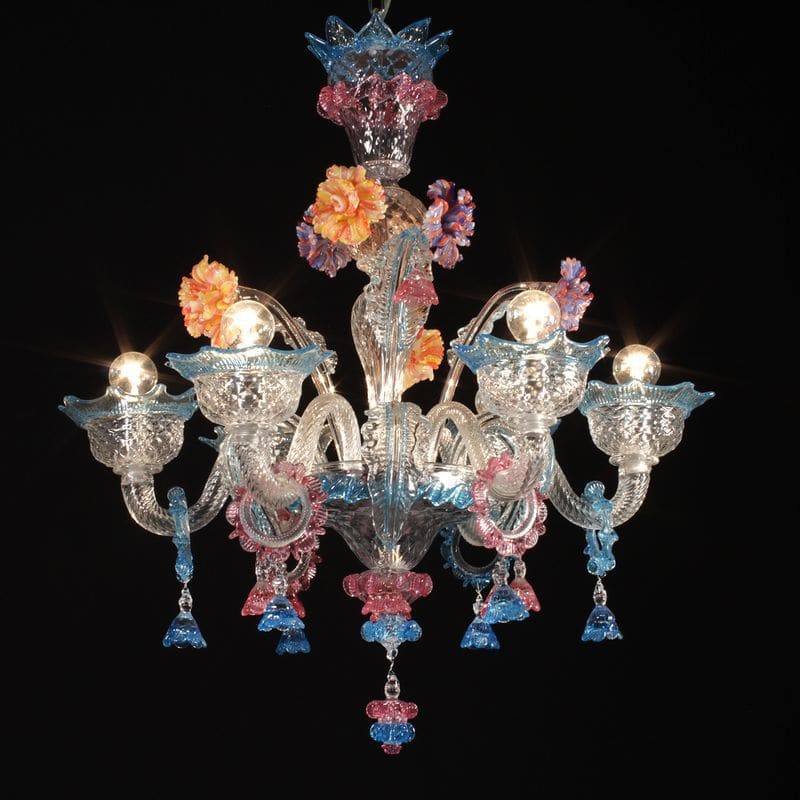 Lustre clássico BARCELONA Magie di Murano em vidro soprado em