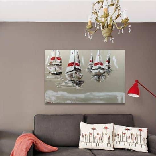 Quadro Decorativo Em Acr Lico Veleros Rojos Ohoriginal Business Sl