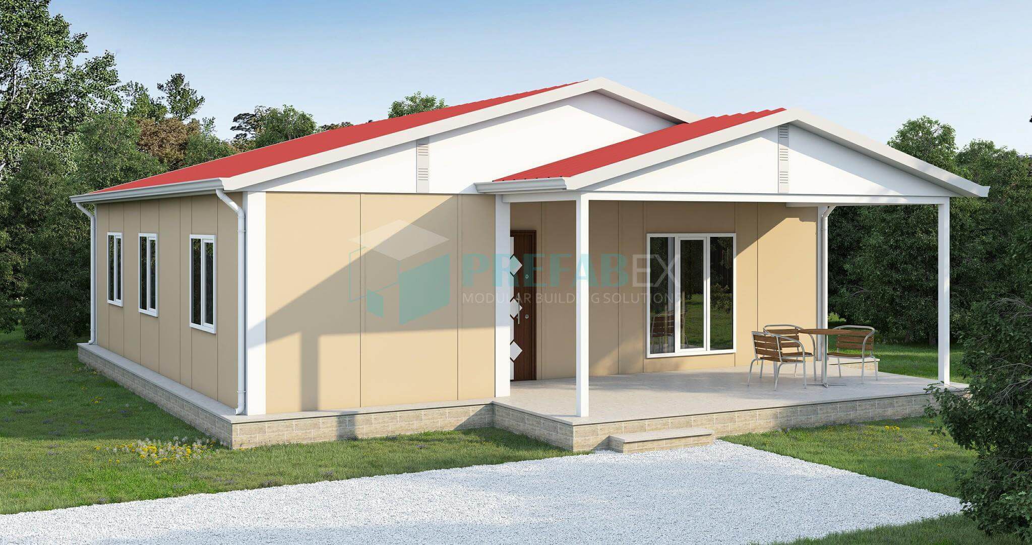 Casa Pr Fabricada Prefabex Modular Contempor Nea T Rrea