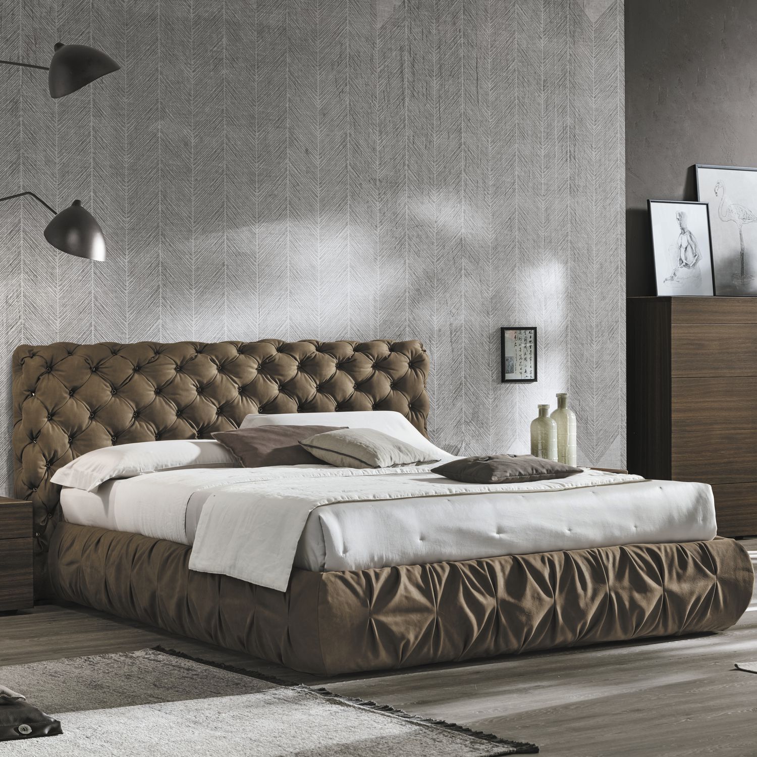 Cama De Casal Chantal Tomasella Industria Mobili Chesterfield