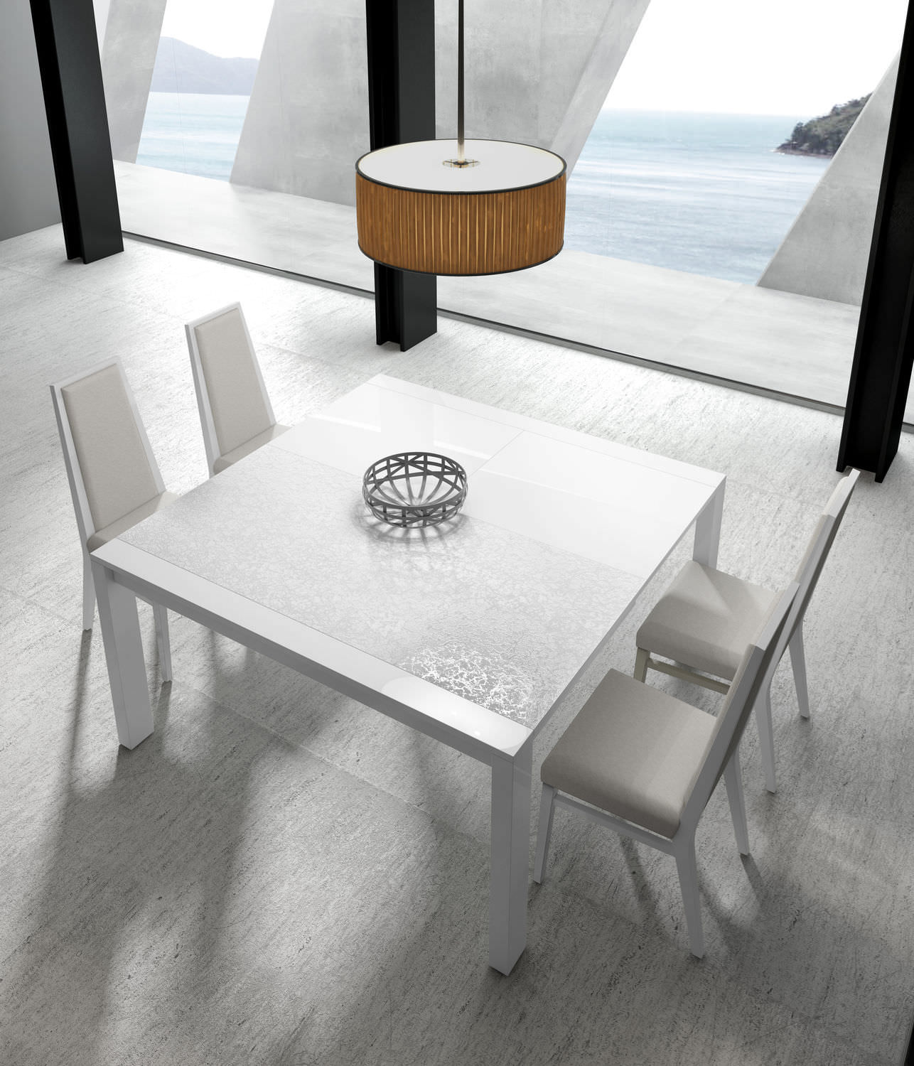 Mesa de jantar contemporânea GINZA MJ04 A Brito em madeira