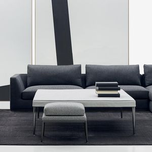 puff contemporâneo / em tecido / em alumínio / de Antonio Citterio