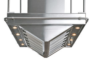 coifa de cozinha de ilha / design original / com iluminação embutida