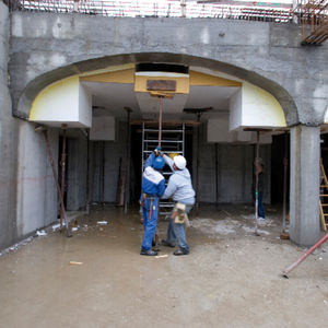 cofragem circular / uma face / em poliestireno expandido / para arco