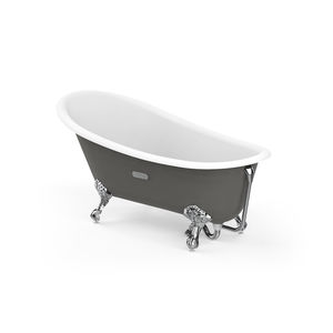 banheira com pés / oval / em porcelana